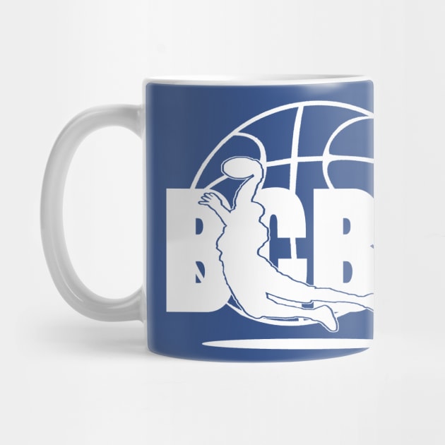 BCBA WHITE LOGO WITH BBALL by BANKSCOLLAGE